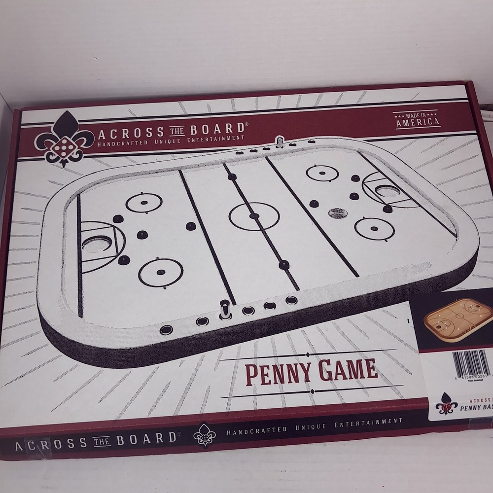 Across The Board Penny Basketball Game Handcrafted unique entertainment wood USA